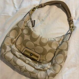Coach Tan Signature Shoulder Bag